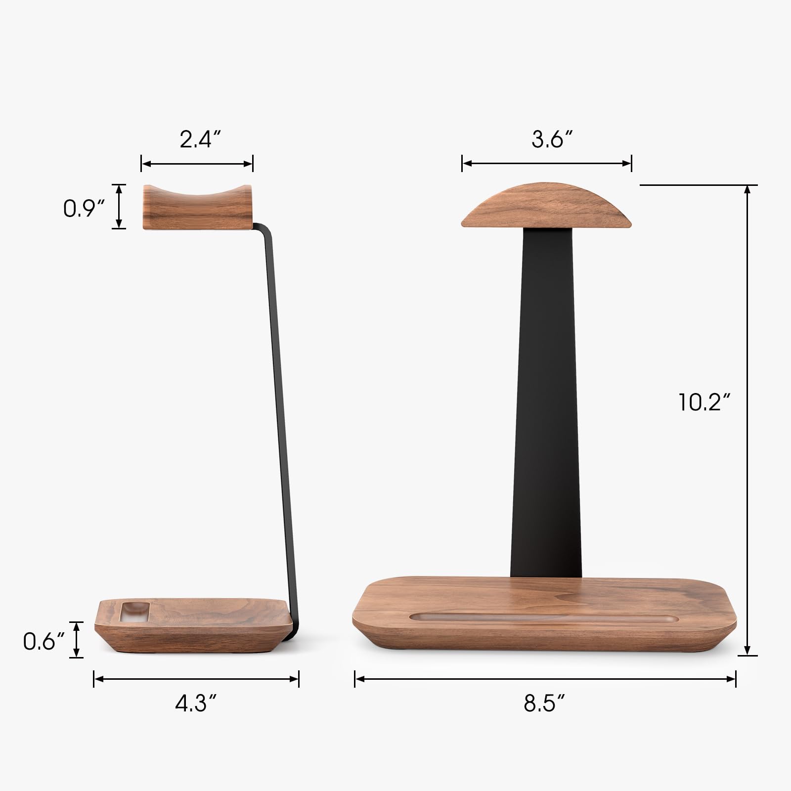 UPERGO Walnut Headphone Stand