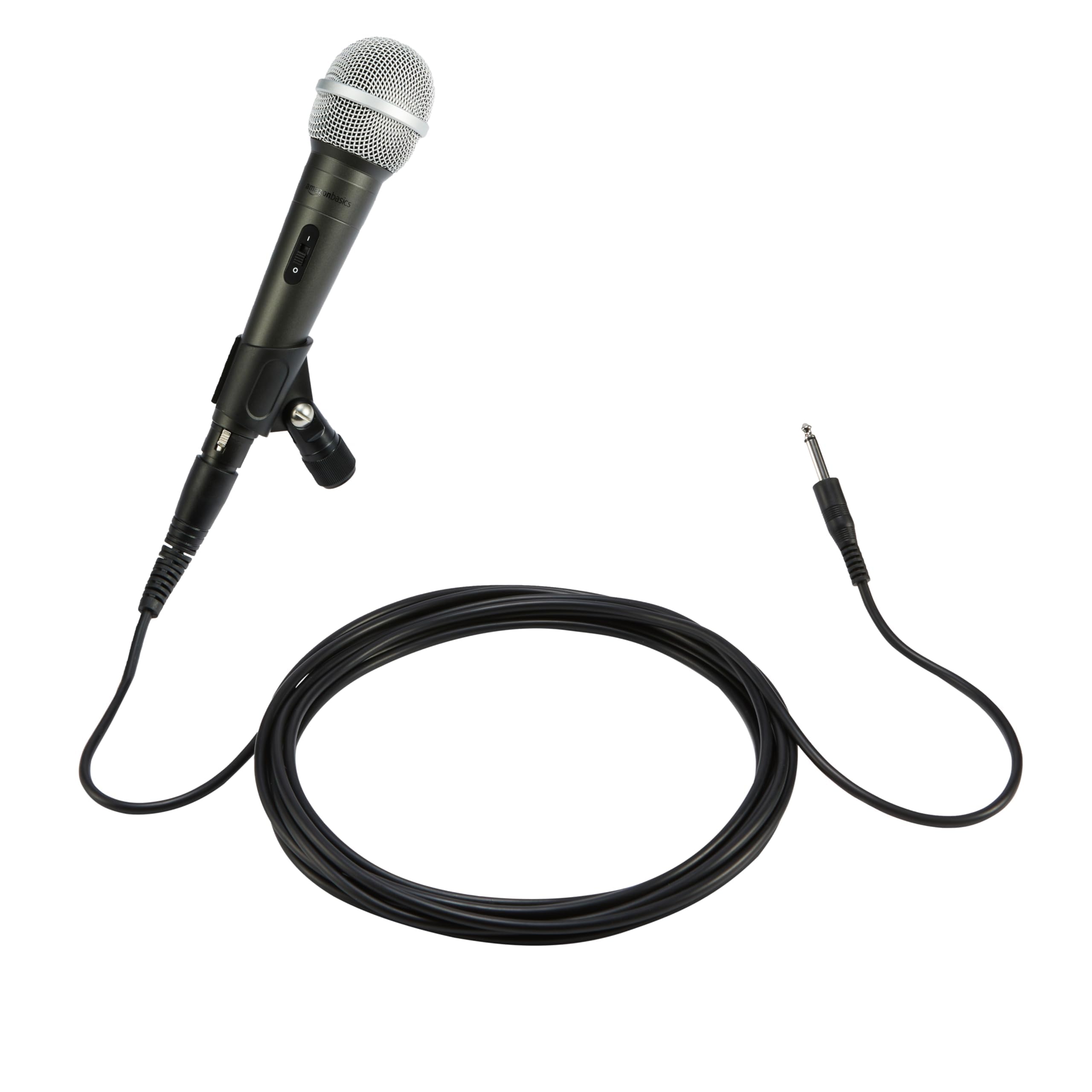 Amazon Basics Dynamic Vocal Microphone with Stand