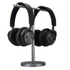 JOKItech Sturdy Soild Base Double Aluminum Headphone Stand Rack