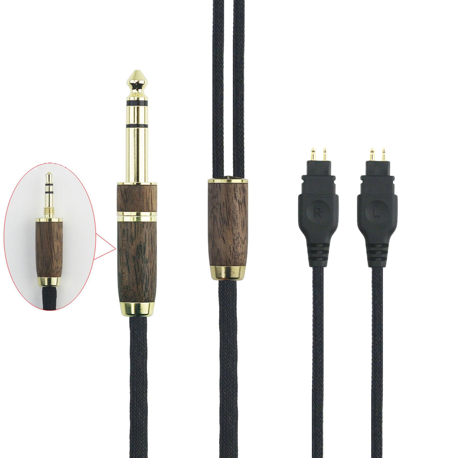 NewFantasia Replacement Cable for Sennheiser HD Series Headphones