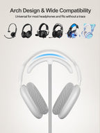 TopMade 4-in-1 Headphone Stand with Wireless Charger
