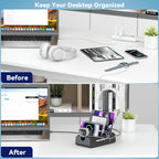KDD 6-in-1 Charging Station with Headphone Stand