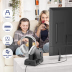 KDD 6-in-1 Charging Station with Headphone Stand
