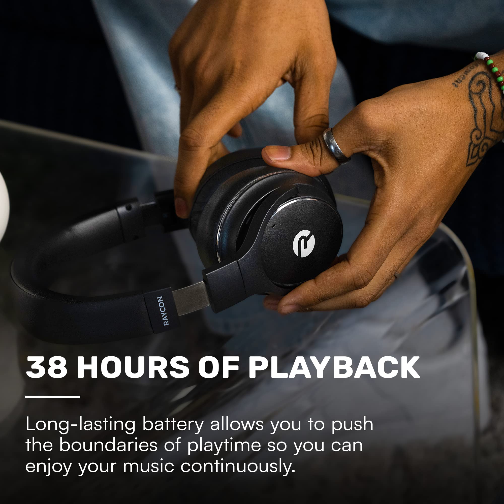 Raycon Everyday Wireless Over-Ear Headphones