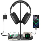 TopMade 4-in-1 Headphone Stand with Wireless Charger