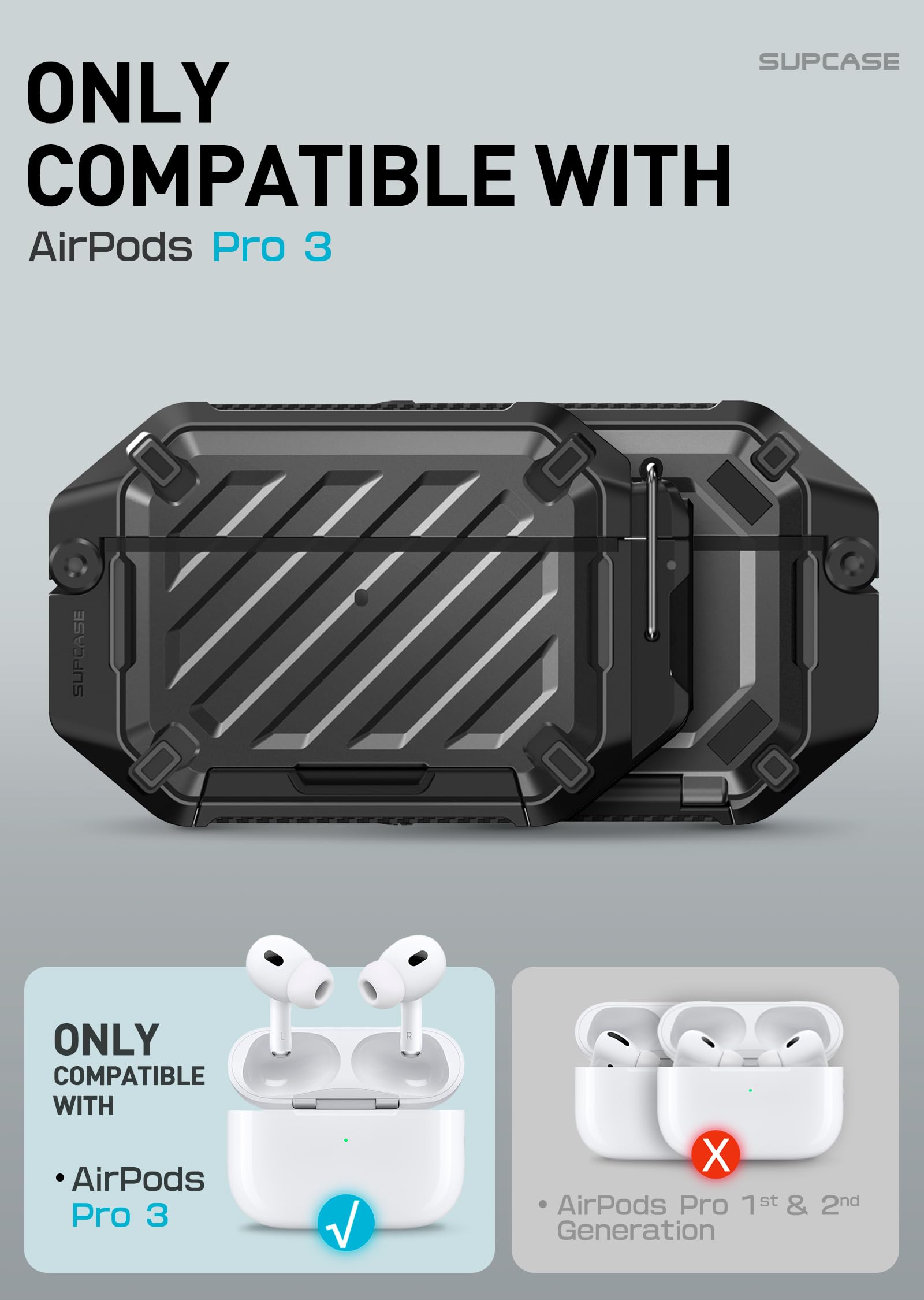 SUPCASE AirPods Pro 3 Waterproof Protective Case
