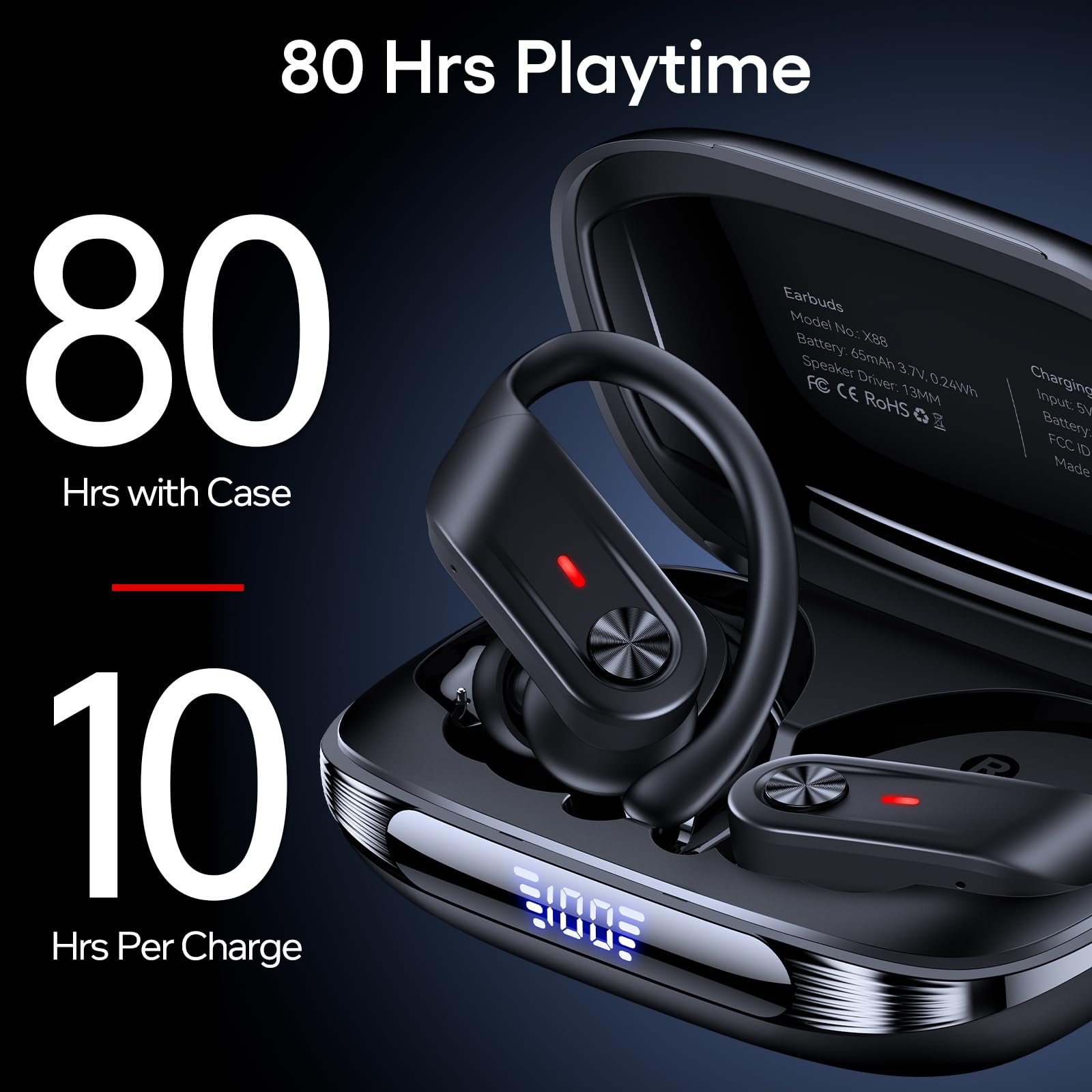 TAGRY Wireless Noise Cancelling Earbuds