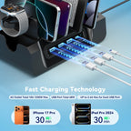 KDD 6-in-1 Charging Station with Headphone Stand