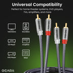 GEARit 2RCA Stereo Audio Cable 10FT