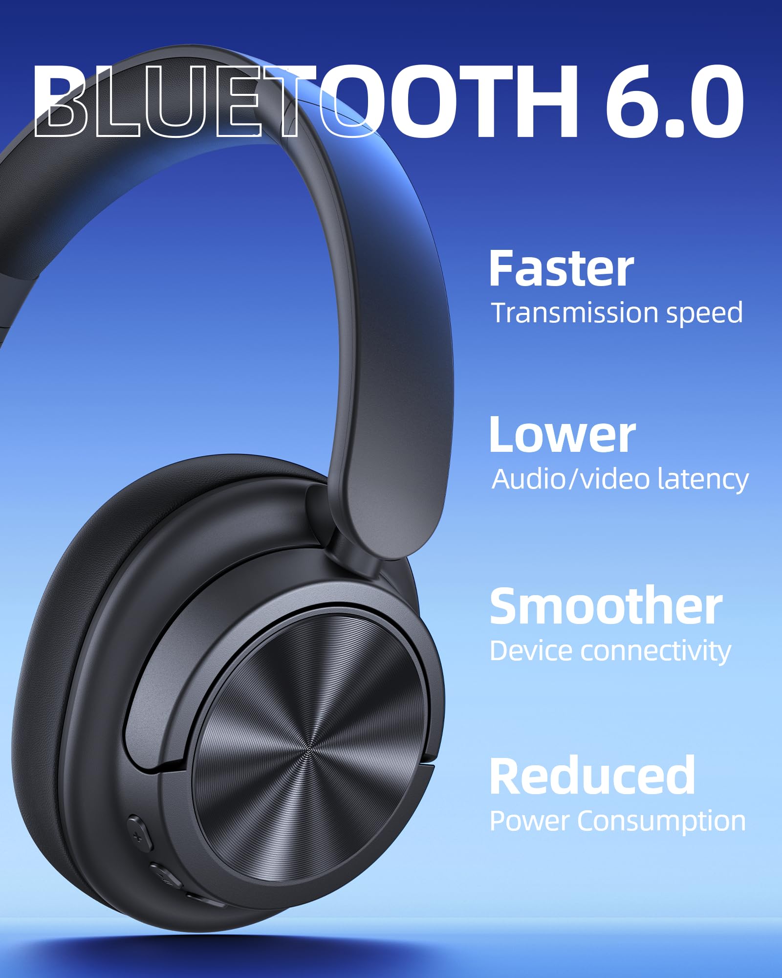 bmani Wireless Noise Cancelling Over-Ear Headphones