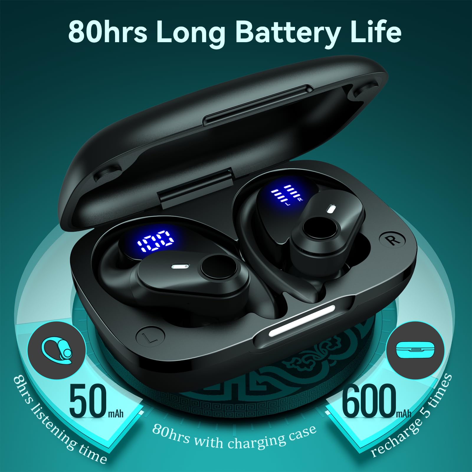 GOLREX Wireless Noise Cancelling Earbuds