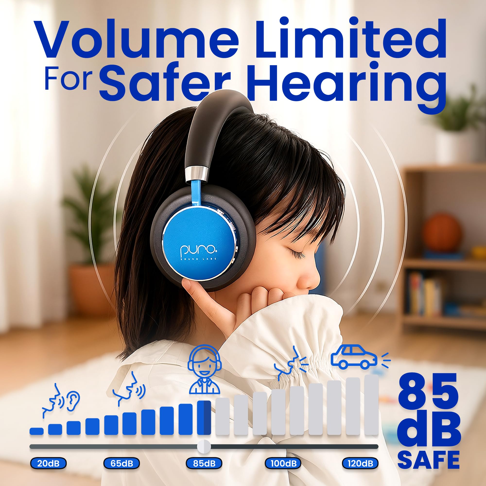 Puro Sound Labs BT2200 Plus Kids Bluetooth Headphones