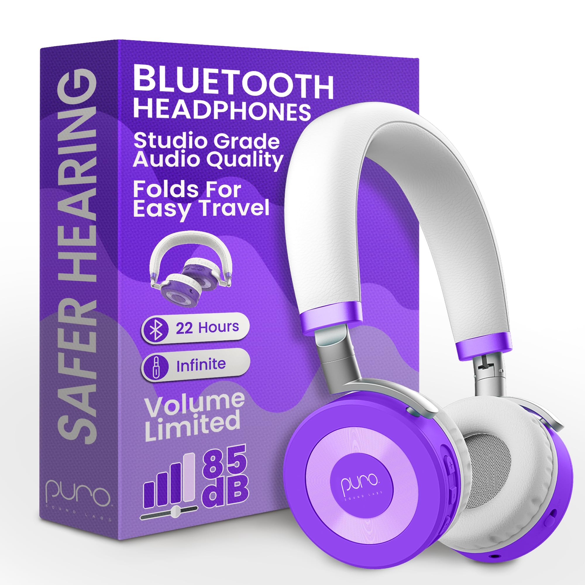 Puro Sound Labs JuniorJam Plus Kids Bluetooth Headphones
