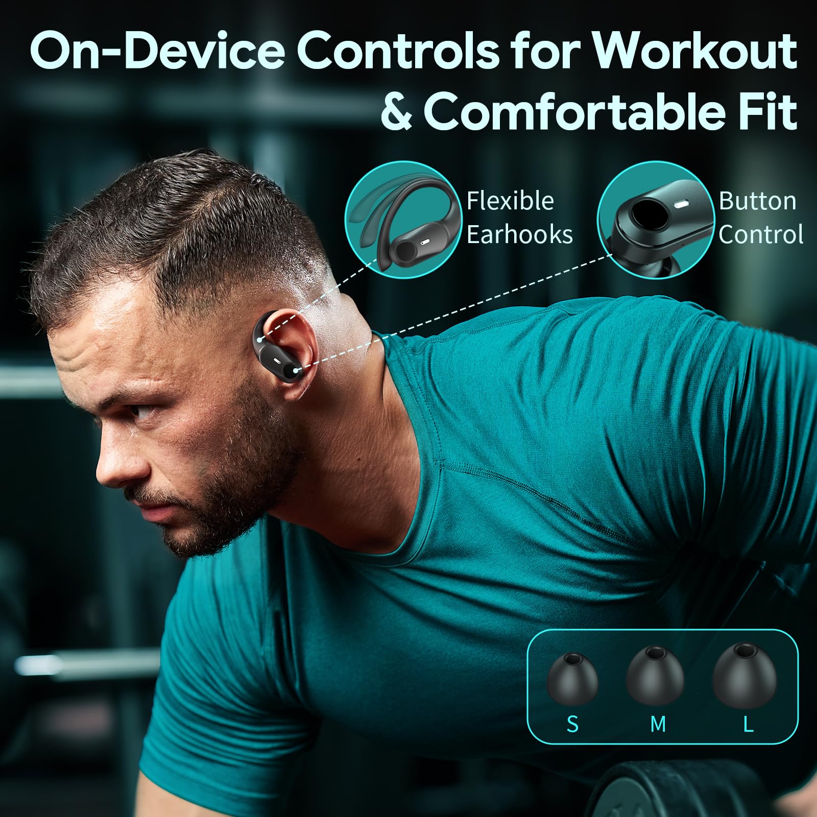 GOLREX Wireless Noise Cancelling Earbuds