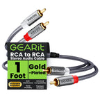 GEARit 2RCA Stereo Audio Cable 10FT