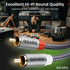 GEARit 2RCA Stereo Audio Cable 10FT